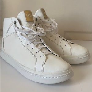 UGGS CALI white leather sneakers Sz11